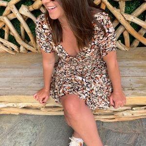 Free People Floral Mini Dress